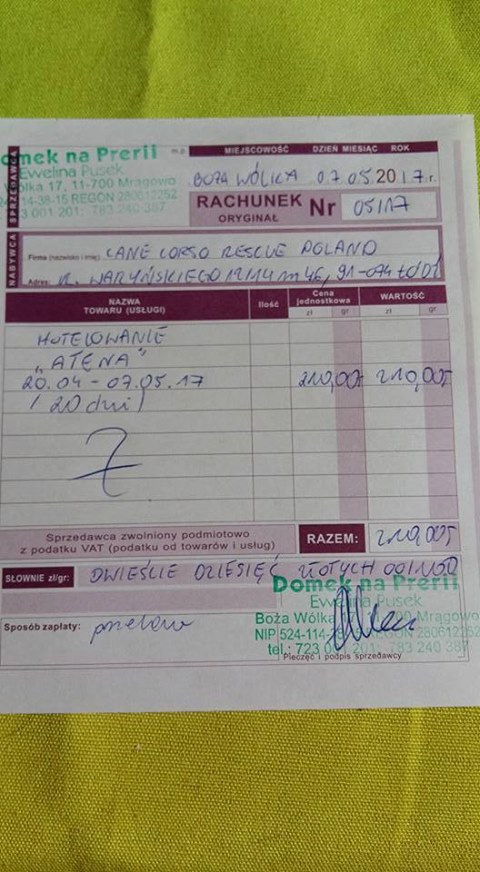 Atena- hotelowanie 20.04-07.05.2017